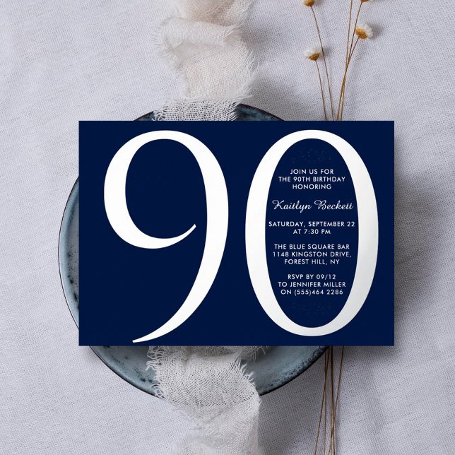 Einfache Elegante Typografie Meilenstein Geburtsta Folieneinladung (Von Creator hochgeladen)