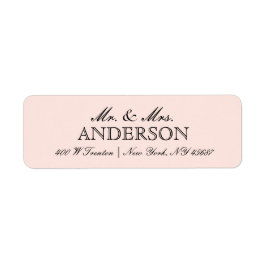 Einfache elegante Typografie-Rücksendeadressen-Auf