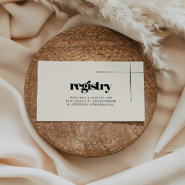 Einfache, elegante und schicke Ehereskarte Begleitkarte