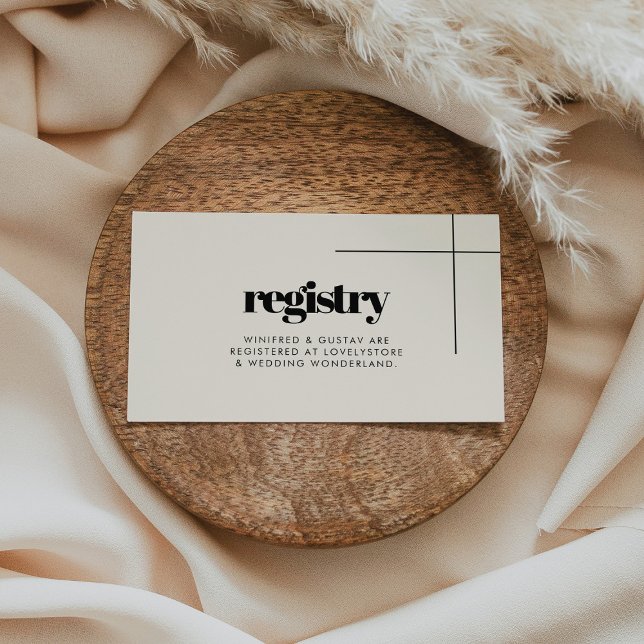 Einfache, elegante und schicke Ehereskarte Begleitkarte (Von Creator hochgeladen)