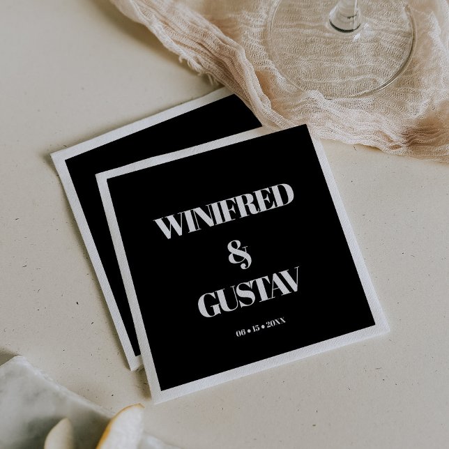 Einfache, elegante und schicke Hochzeit Serviette (Von Creator hochgeladen)