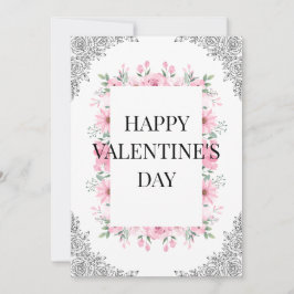 Einfache elegante Valentinstagskarte | Minimal  Karte