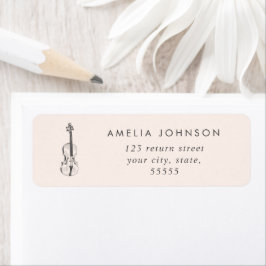 Einfache Elegante Violinlehrerin Musiker Rosa