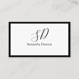 Einfache elegante Visitenkarte 