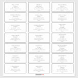 Einfache Elegante Wedding Guest Address Labels<br><div class="desc">Diese eleganten und eleganten Hochzeitsadressen-Labels sind perfekt für Ihre moderne,  minimalistische Schwarz-Weiß-Hochzeit. Das Design besticht durch minimalen zeitgenössischen Schriftart,  begleitet von formaler Kalligraphie. Behalt es so,  wie es ist,  oder wählen Sie es mit Ihren eigenen Kunstwerken oder Fotos zu personalisieren!</div>