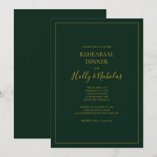Einfache Elegante Weihnachten   Green Probe Dinner Einladung