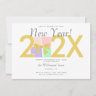 Einfache Elegante Weihnachts-Geschenkboxen Bow Einladung