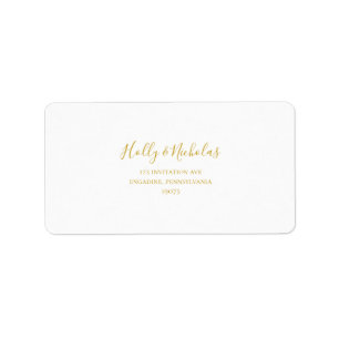 Einfache elegante Weihnachts-RSVP-Adresse Adressaufkleber