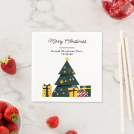 Einfache Elegante Weihnachtsbaum-Geschenkboxen Serviette