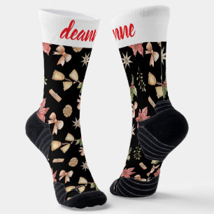 Einfache elegante Weihnachtsfamilie Socken