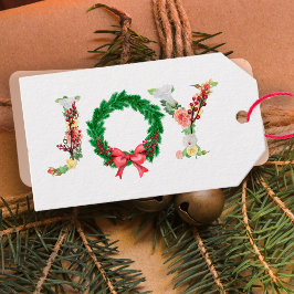 Einfache, elegante Weihnachtsgotteskript Geschenkanhänger