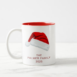 Einfache Elegante Weihnachtsmannmütze Weihnachtsfa Zweifarbige Tasse