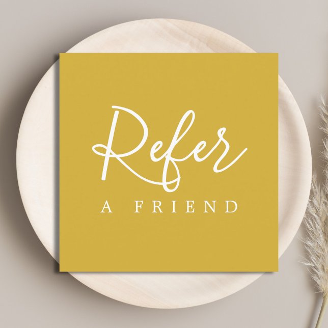 Einfache Elegante Weiße Referenzkarte Empfehlungskarte (Von Creator hochgeladen)