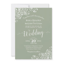 Einfache elegante weiße Spitzen auf der Grünen Hoc