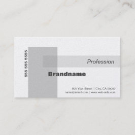 Einfache Eleganter Weiß-Grau-Stil Beruflich Visitenkarte
