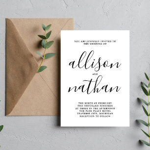 Einfache Eleganz 1 Skript Einfache Minimalistische Einladung