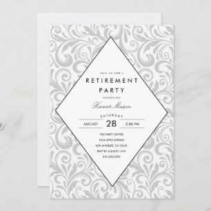 Einfache Eleganz Party Einladung für die Altersve