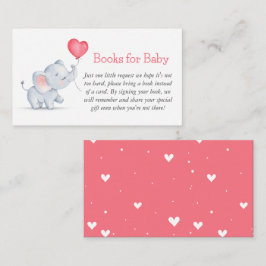 Einfache Elephant & Heart Balloon Bücher für Baby Begleitkarte