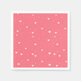 Einfache Elephant & Red Heart Balloon Baby Dusche Serviette