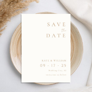 Einfache Elfenbeinküche Elegant Minimalistisch Mod Save The Date
