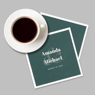 Einfache Emerald Green Moderne Minimalistische Hoc Serviette