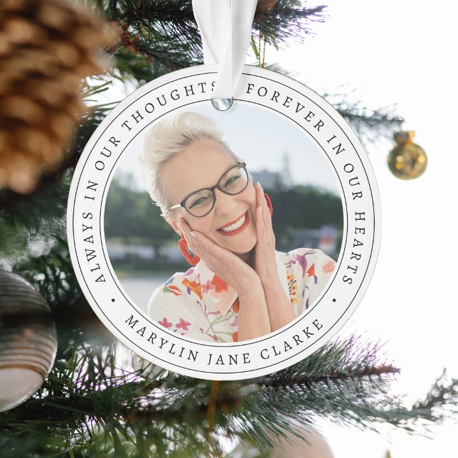 Einfache Erinnerung Foto Weihnachten Ornament (Von Creator hochgeladen)