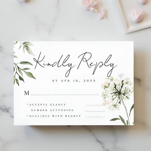 Einfache Erinnerungen mit modernem Chic RSVP Karte (Von Creator hochgeladen)