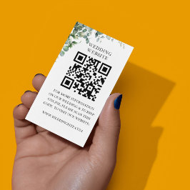 Einfache Eukalyptus Greenerity Wedding Party Begleitkarte