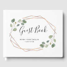 Einfache Eukalyptus-Grüne | Rose Gold Geometric