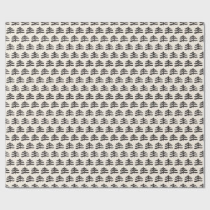 Einfache Evergreen Modern Wrapping Paper Roll Geschenkpapier