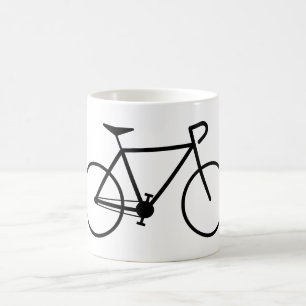 Einfache Fahrrad-Silhouette Tasse
