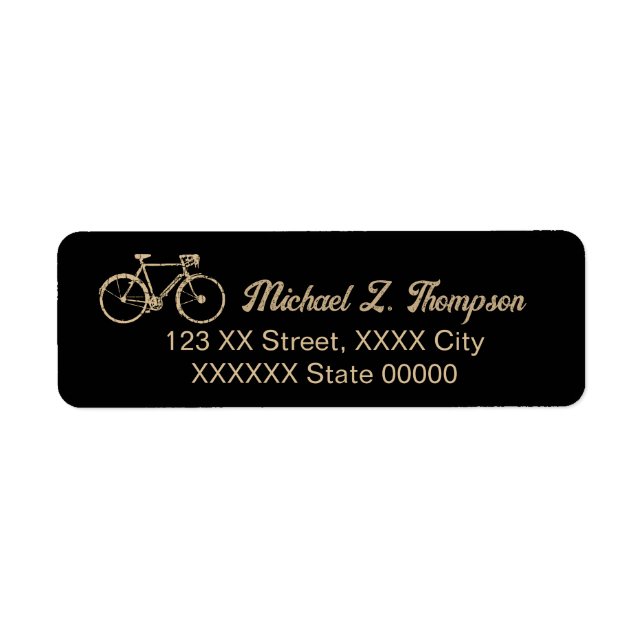 Einfache Fahrradfahrer schwarz (Vorne)