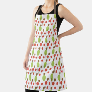 Einfache Fall Bäume Dots Orange Green Schürze