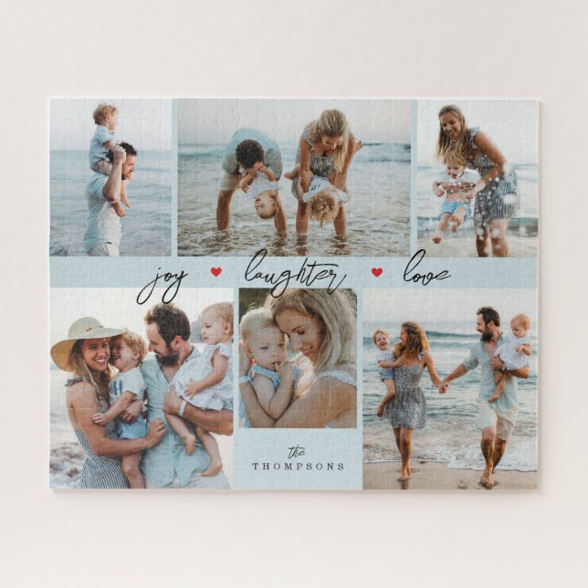 Einfache Familienfoto-Collage Puzzle (Horizontal)