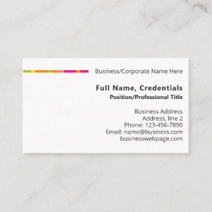 Einfache Farbe Modernes Firmenlogo, Motto Visitenkarte