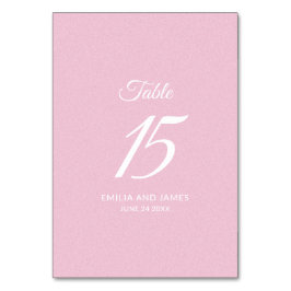 Einfache Farbe Tischnummer