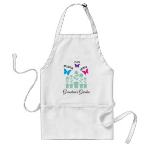 Einfache farbenfrohe Schmetterlinge Großkinder Oma Schürze