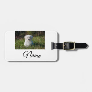 Einfache farbenfrohe Tier-Add-Name-Foto-individuel Gepäckanhänger