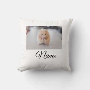 Einfache farbenfrohe Tier-Add-Name-Foto-individuel Kissen