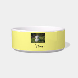 Einfache farbenfrohe Tier-Add-Name-Foto-individuel Napf