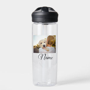 Einfache farbenfrohe Tier-Add-Name-Foto-Wurfdecke Trinkflasche