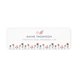 Einfache farbige Blume