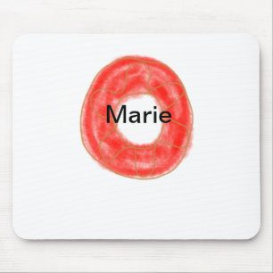 Einfache farbige Donuts fügen Namen minimale benut Mousepad