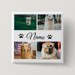 Einfache farbige Foto-Namenssammlung Button