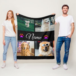 Einfache farbige Foto-Namenssammlung Fleecedecke