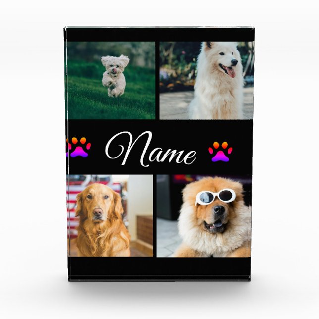 Einfache farbige Foto-Namenssammlung Fotoblock (Vorderseite)