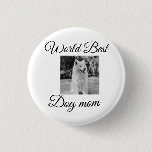 Einfache farbige Tiere geben Foto Hund Mama-Gesche Button
