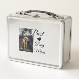 Einfache farbige Tiere geben Foto Hund Mama-Gesche Metall Brotdose