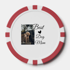 Einfache farbige Tiere geben Foto Hund Mama-Gesche Pokerchips