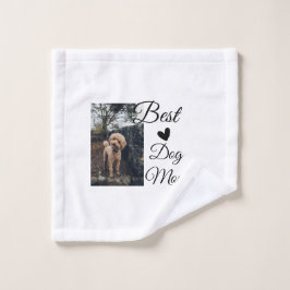 Einfache farbige Tiere geben Foto Hund Mama-Gesche Waschlappen